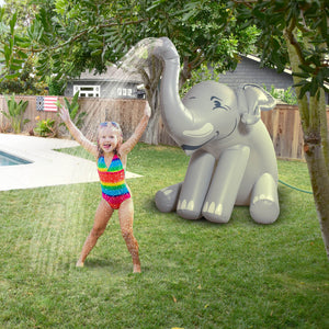 GoFloats 5' Giant Inflatable Elephant Sprinkler