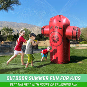 GoFloats 5' Giant Inflatable Fire Hydrant Sprinkler