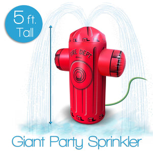 GoFloats 5' Giant Inflatable Fire Hydrant Sprinkler