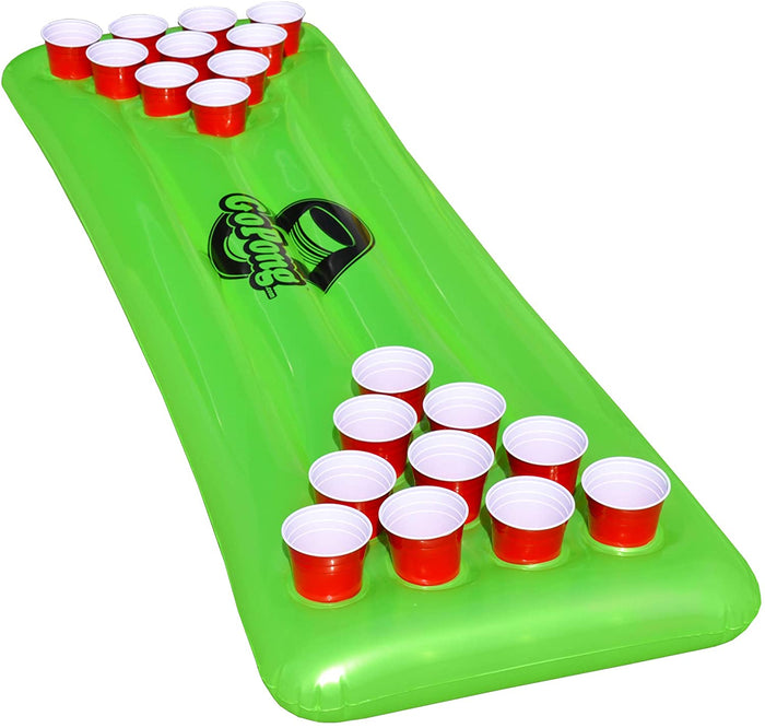 GoPong Inflatable Floating Pool Beer Pong Table