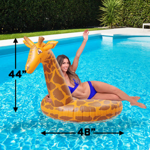 GoFloats Party Tube Inflatable Raft - Giraffe