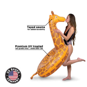 GoFloats Party Tube Inflatable Raft - Giraffe