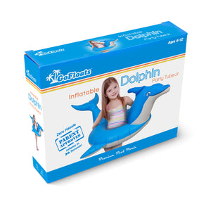 GoFloats Jr Pool Float Party Tube - Dolphin