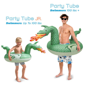 GoFloats Jr Pool Float Party Tube - Fire Dragon