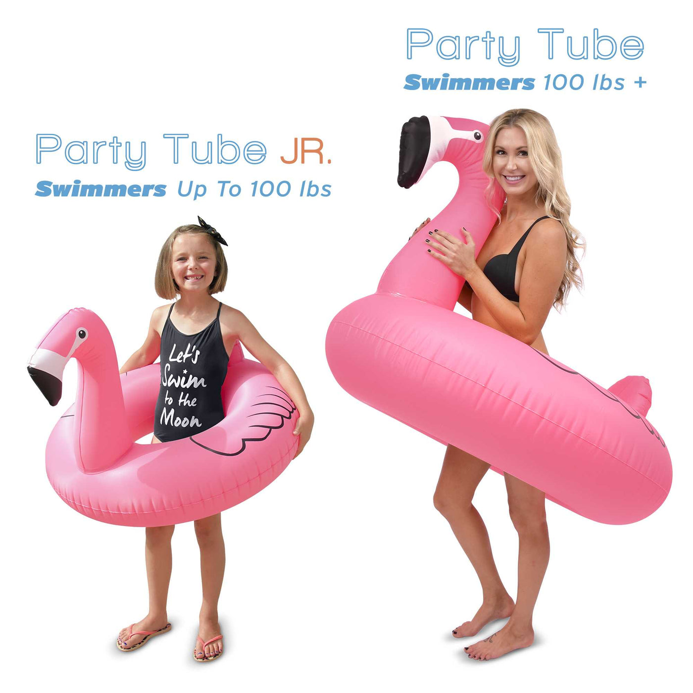GoFloats Jr Pool Float Party Tube Flamingo GoFloats