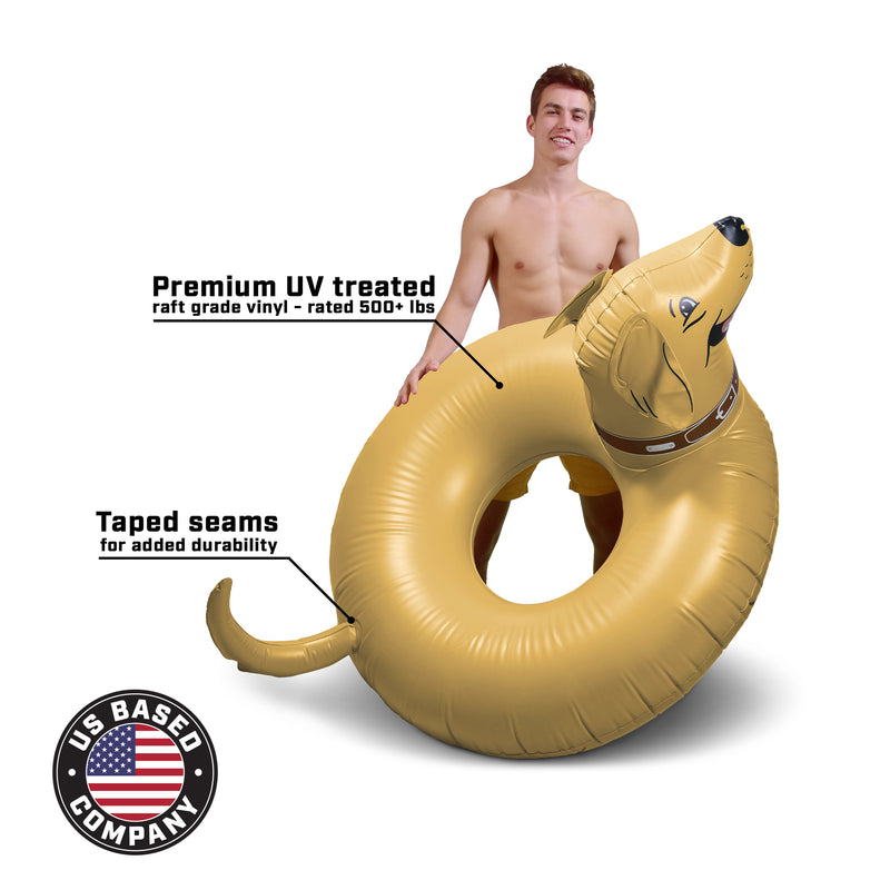GoFloats Party Tube Inflatable Raft - Buddy the Dog | GoFloats.com ...