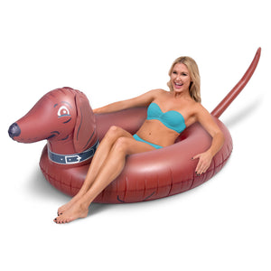 GoFloats Party Tube Inflatable Raft - Weiner Dog