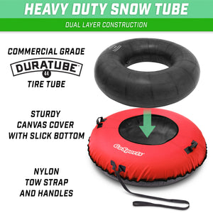 GoSports 44" Heavy Duty Winter Snow Tube - Red