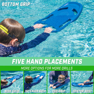 GoSports X5 Swim Kickboard for Swimming Training and Pool Exercise - Kids Size