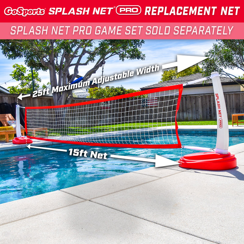 Net Pool Float Replacement Pool Volleyball Net - Red | GoFloats.com Popular Pool Floats